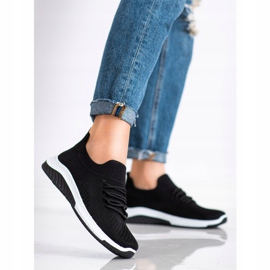 Camo Durchbrochene schwarze Turnschuhe 1