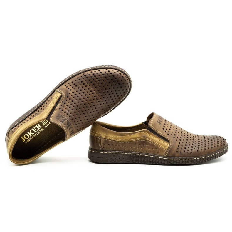 Joker Braune Herren Slip on Sommerschuhe 730J 2
