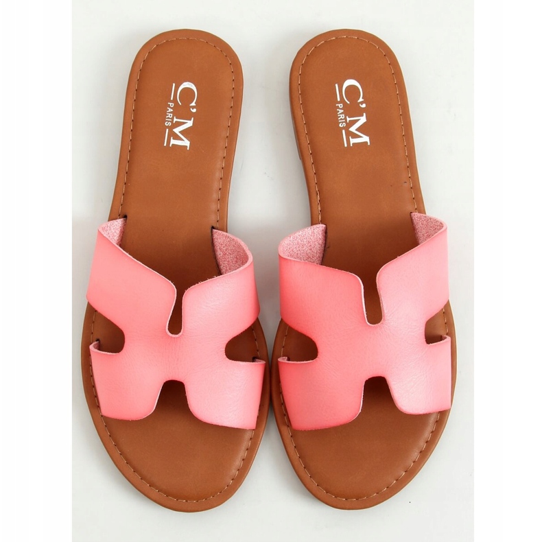 Rosa Damen-Pantoffeln 55-2 Rosa 1