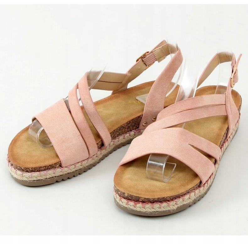 Sandalen Espadrilles Boho Pink FD002 Pink rosa 1