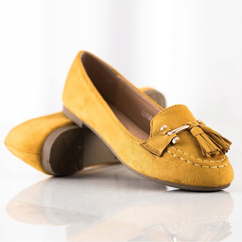 Kayla Modische Loafer gelb 1