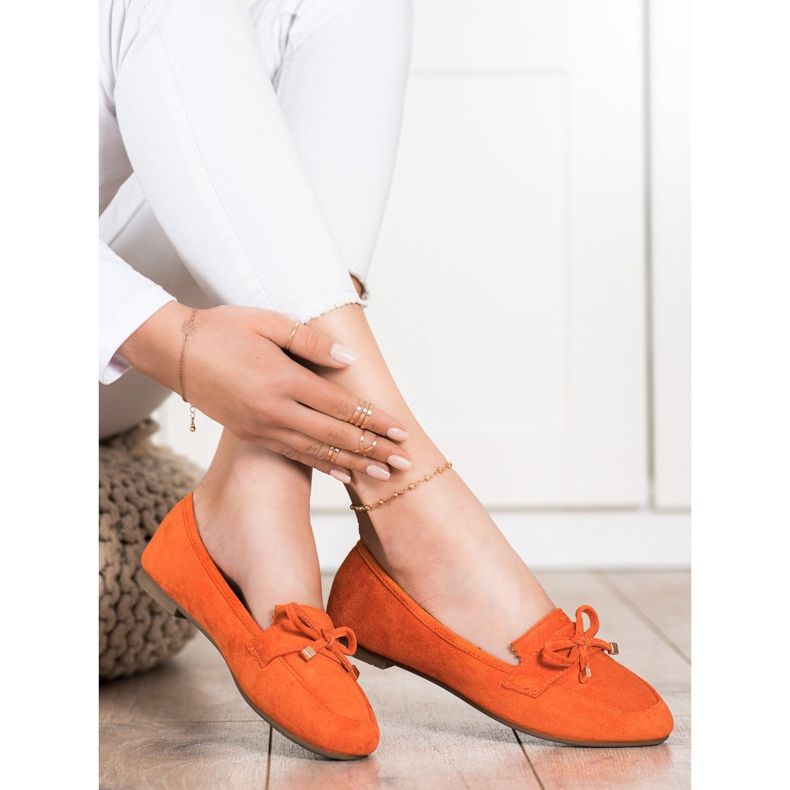 Anesia Paris Slipper mit Schleife orange 2