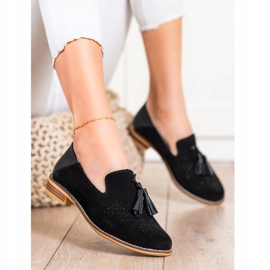 Filippo Lederherren mit Fransen schwarz 1