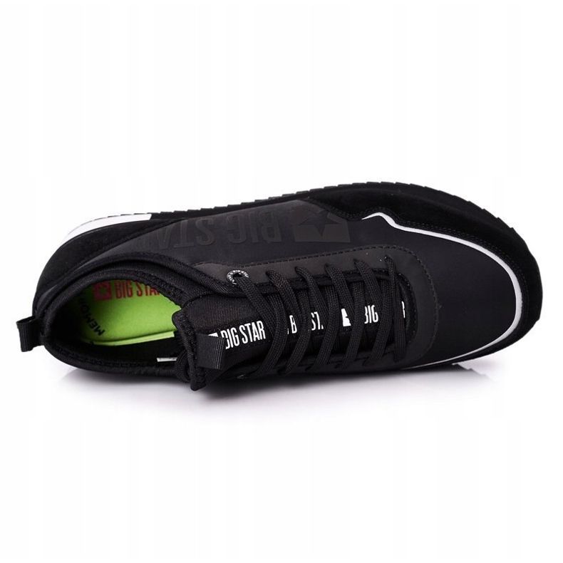 Herren Sportschuhe Memory Foam Big Star HH174212 Schwarz 1