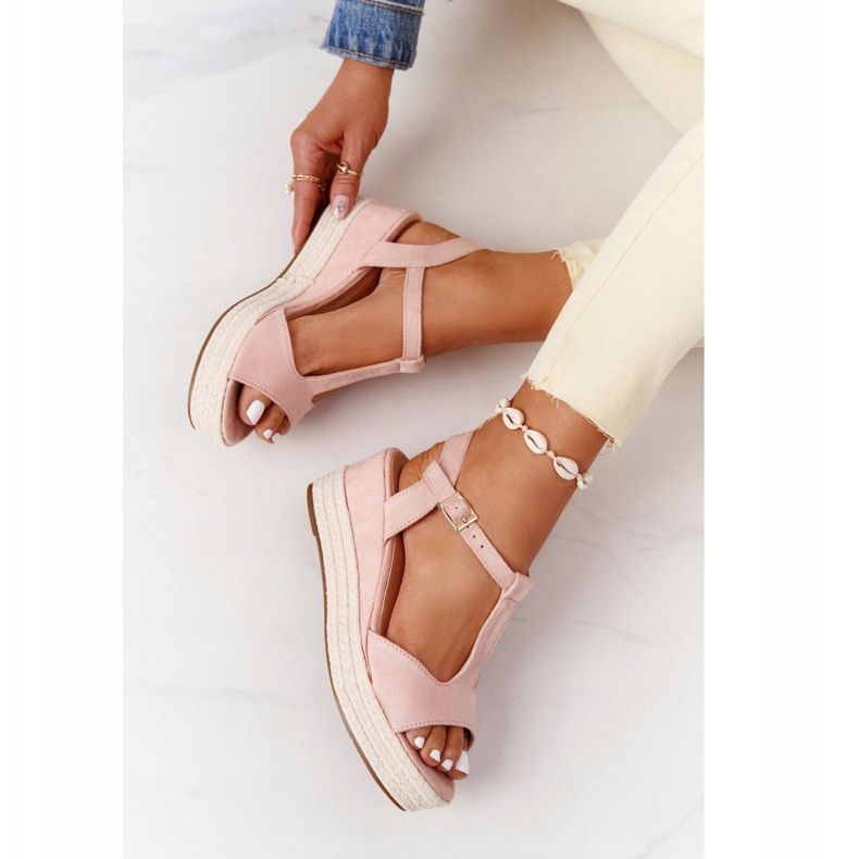 PG1 Rosa Graciosa Keilsandalen mit Zöpfen braun 1