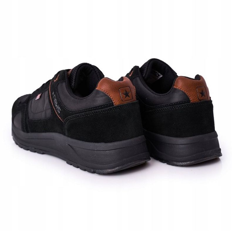 NEWS Herren Sportschuhe Sneakers Schwarz Fabian 1