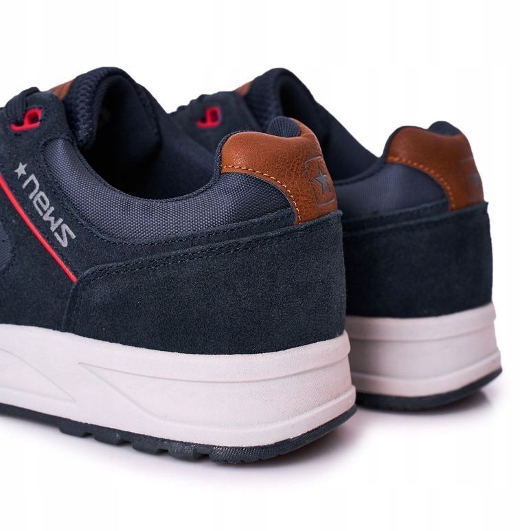 NEWS Herren Sportschuhe Sneakers Navy Fabian navy blau 1