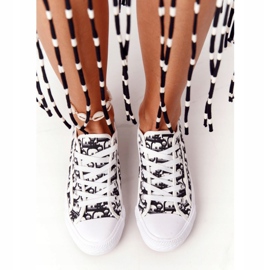 PS1 Damen Logged Sneakers Weiß und Schwarz Day Off 1