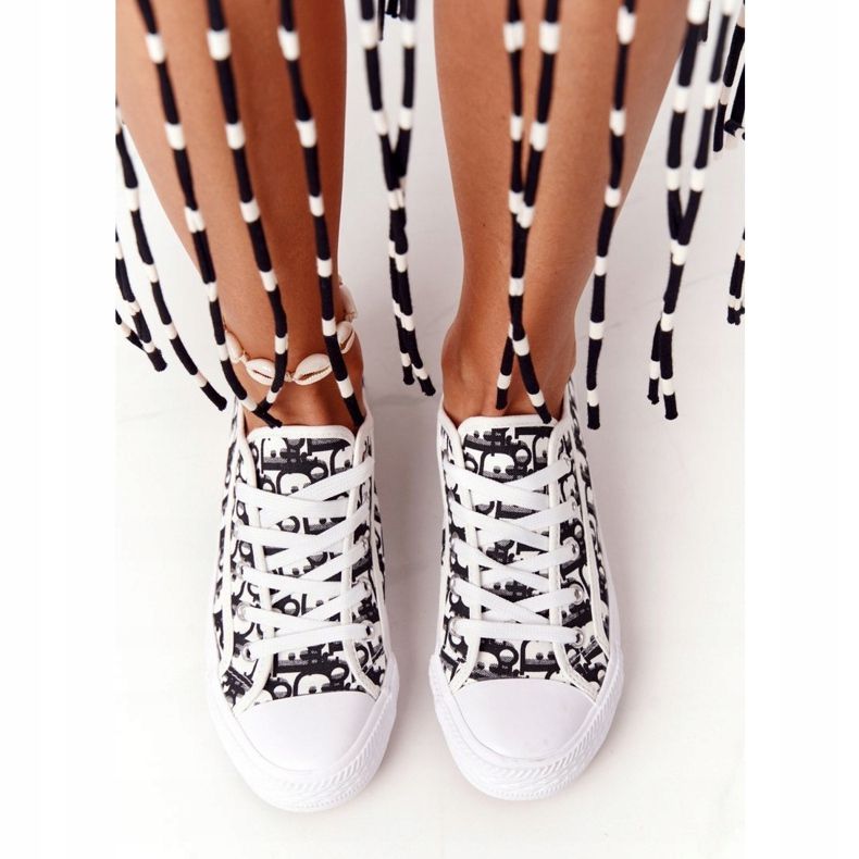 PS1 Damen Logged Sneakers Weiß und Schwarz Day Off 1