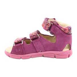 Mazurek Mädchen mit hohen Ledersandalen 291 Pink rosa 1