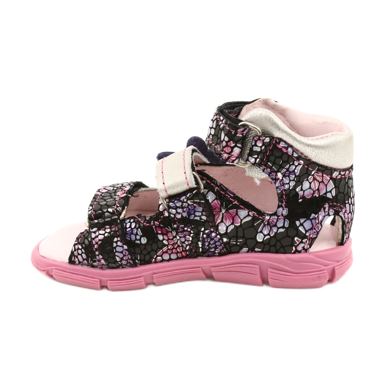 Mazurek Mädchen aus Ledersandalen hoch präventiv 291 mit einem Schmetterling silber- 1