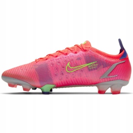 Nike Mercurial Vapor 14 Elite Fg M CQ7635 600 Fußballschuh grün, rosa rosa 2