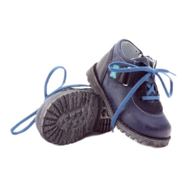 Jungen-Lederstiefel 1456 marineblau RenBut 3