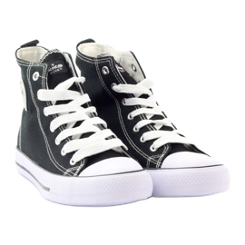 American Club LH02 High-Top-Sneaker schwarz weiß 4