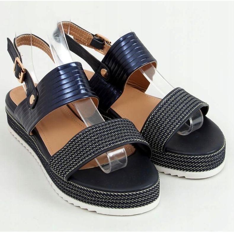Marineblaue Sandalen für Damen YQ16 Blue 1