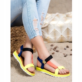 SHELOVET Modische Sandalen mit Klettverschluss mehrfarbig 2