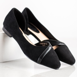 SHELOVET Stylische Ballerinas schwarz 1
