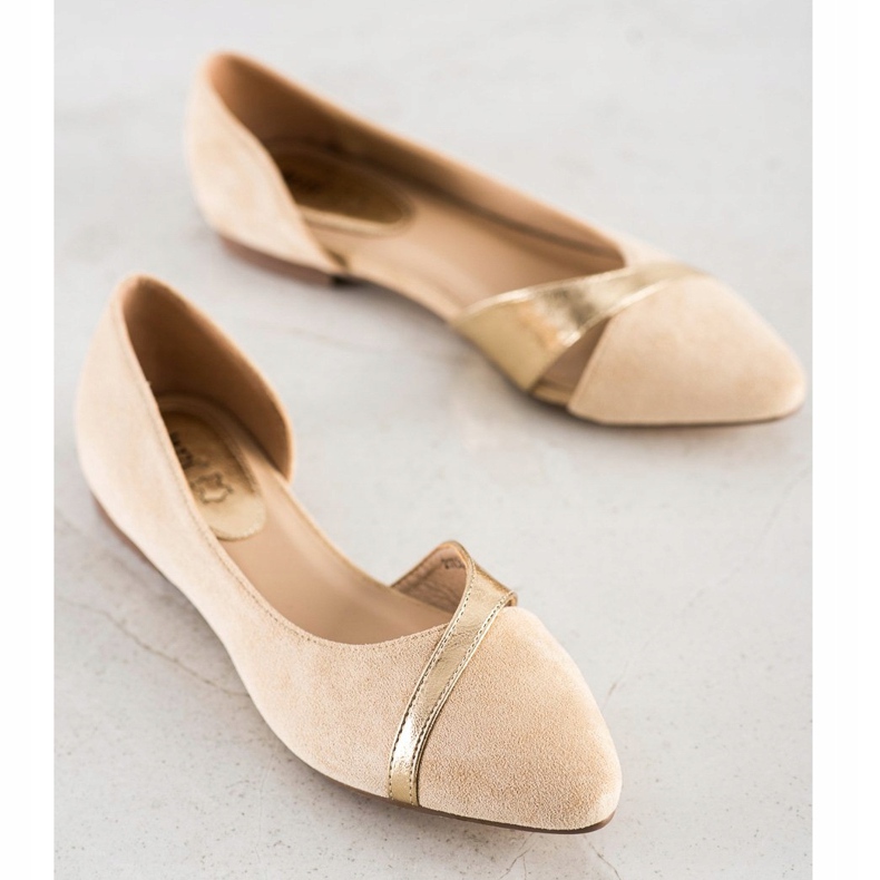 SHELOVET Stylische Ballerinas beige 1
