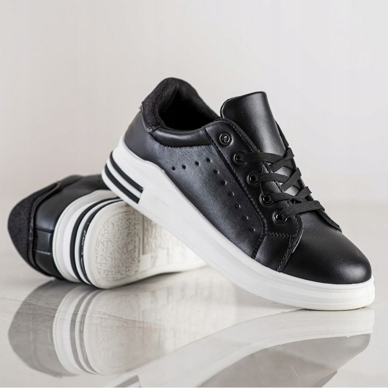 Diamantique Sneakers mit Glitzereinsatz schwarz 1