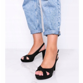 Schwarze Sandalen auf hohem Absatz von Big Girl 1