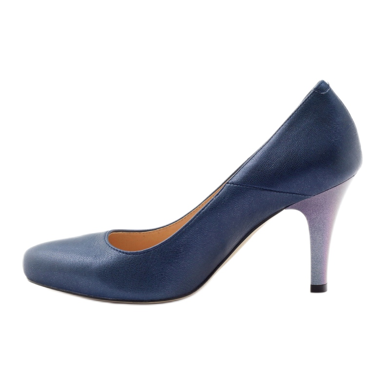 Mojo Pumps bequeme blaue Metallic-Heels mehrfarbig 2