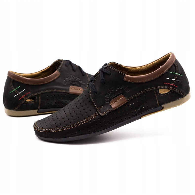 Olivier Herren offene Lederschuhe 563 Schwarz braun 3