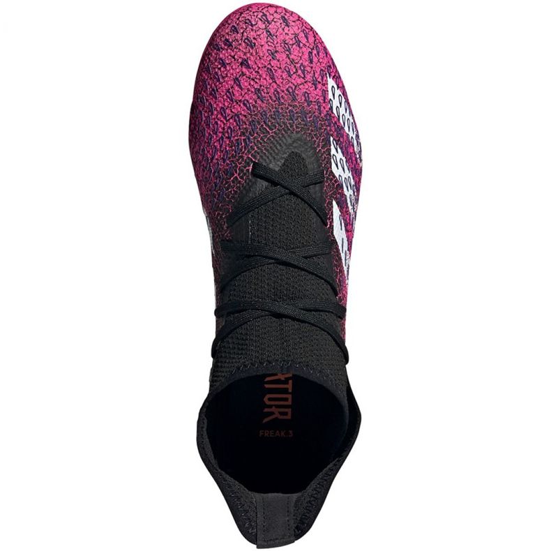 Adidas Predator Freak.3 Fg M FW7514 Fußballschuhe schwarz, schwarz, pink rosa 1