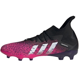 Adidas Predator Freak.3 Fg M FW7514 Fußballschuhe schwarz, schwarz, pink rosa 2