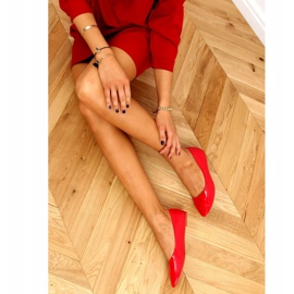Glatt lackierte Ballerinas Rot CC201 Rot 2