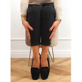 Schwarz Damen Slipper S-980 Schwarz 1