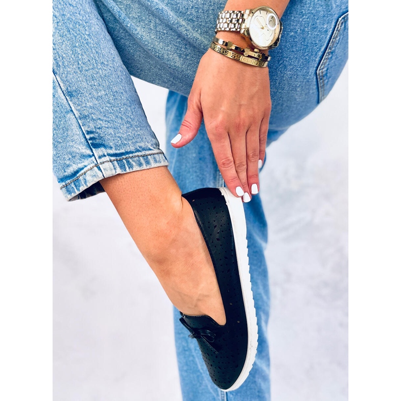 Schwarze durchbrochene Herren DY-05 Schwarz 2