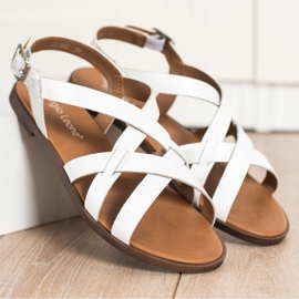 Lässige Sergio Leone Sandalen weiß 2