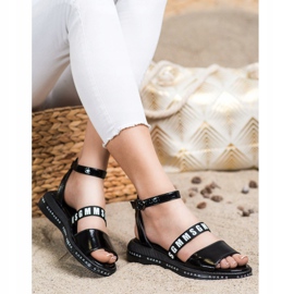 Filippo Schwarze modische Sandalen 1