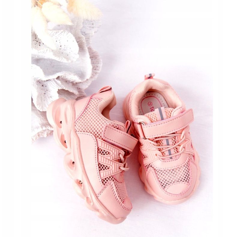 Kinder Sneakers mit beleuchteter Sohle Led Pink So Cool! rosa 4