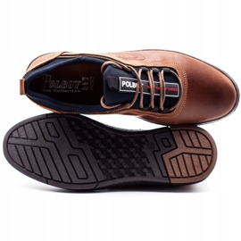 Polbut Herren Lederschuhe Casual K24 Kamel braun 1