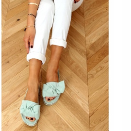 Mint 8228 Grüne Hausschuhe mit hoher Sohle 1