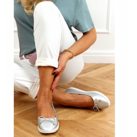 Silberne Damenballerinas DY-10 Silver silber- 1