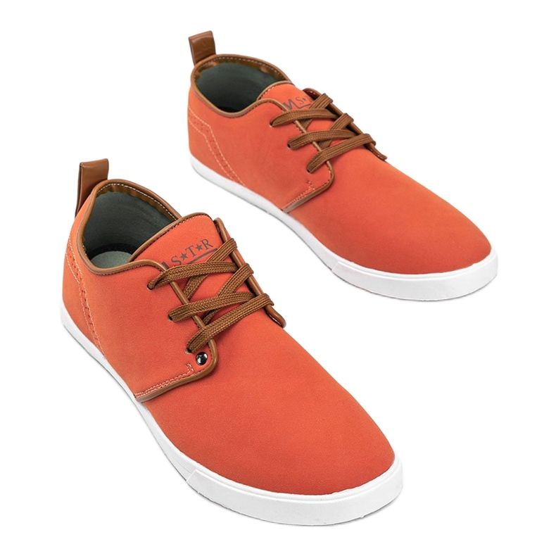 Orange Herren-Sneaker von Adrianos 1