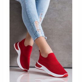 SHELOVET Slip-on-Sneakers rot 1