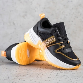 SHELOVET Sneakers mit modischen Mesh-Schuhen schwarz 2