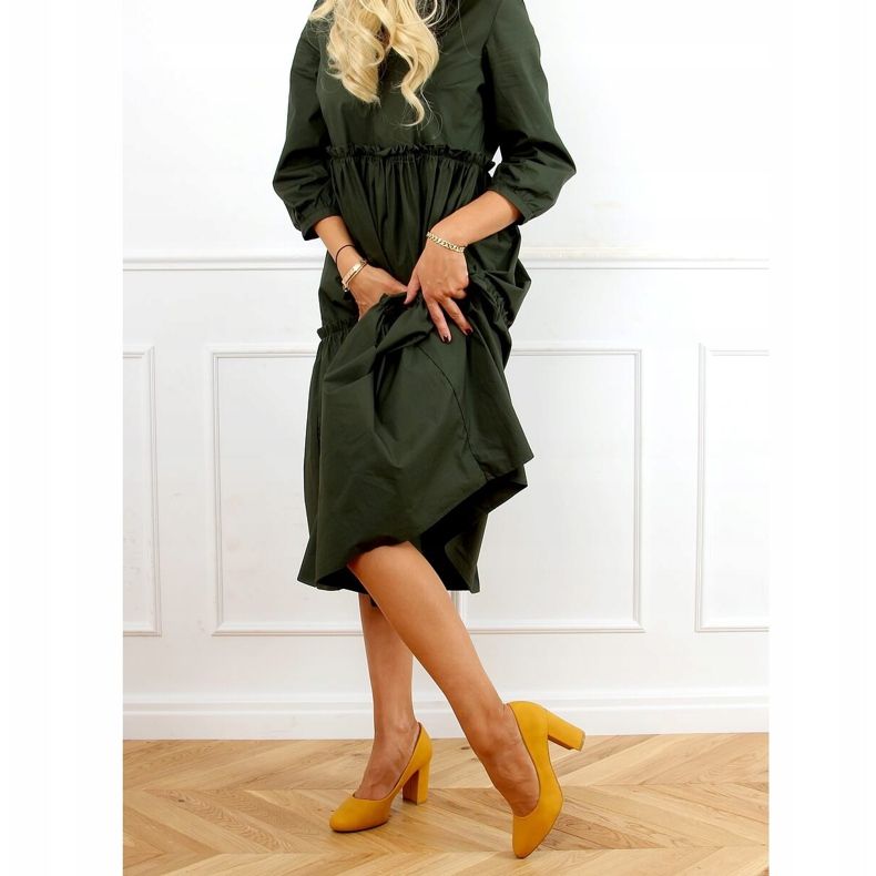 Pumps am Pfosten Honig 3005 Gelb 1