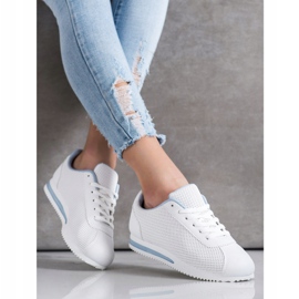 SHELOVET Stylische durchbrochene Sneakers weiß 2