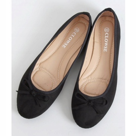 Ballerinas aus schwarzem Wildleder 9F116 Schwarz 1