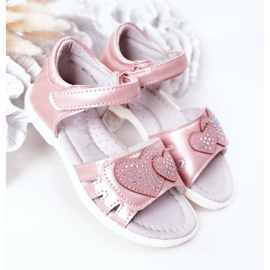 PE1 Sandalen für Kinder mit Klettverschluss Pink My Heart rosa 2