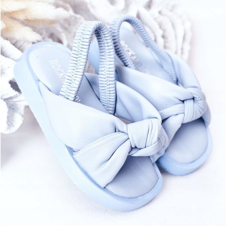 FR1 Kindersandalen mit geripptem blauem Kaugummi 2