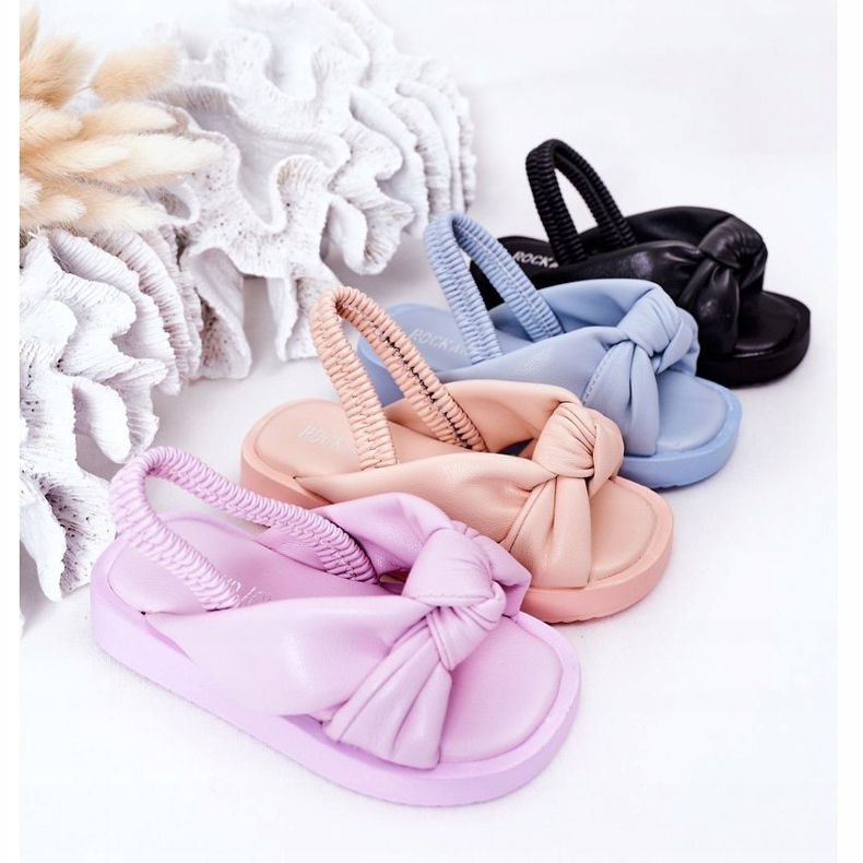 FR1 Kindersandalen mit geripptem blauem Kaugummi 1