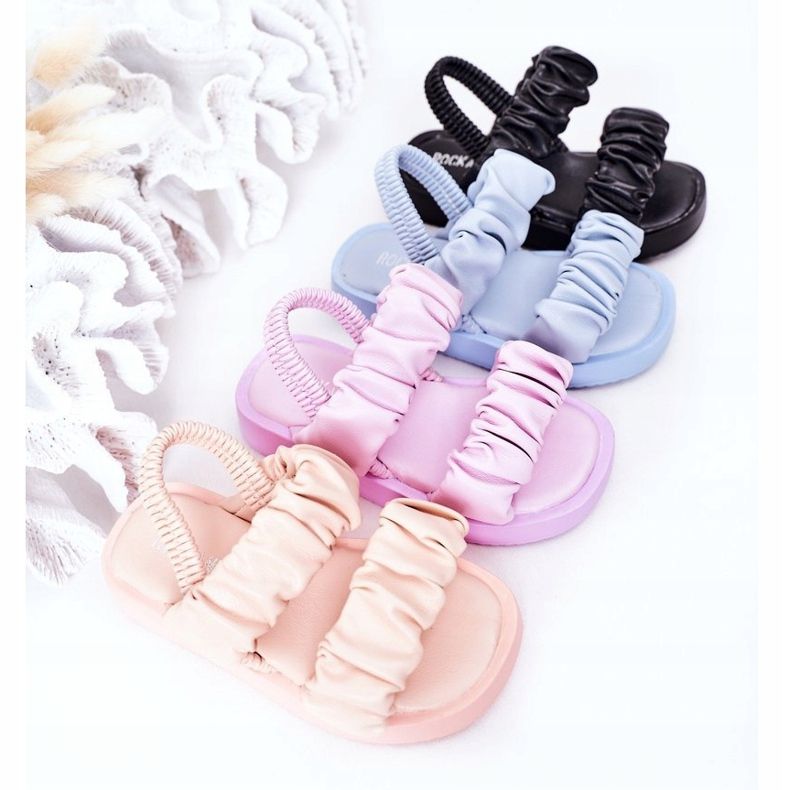FR1 Kindersandalen mit gerippter Veilchensüße lila 1