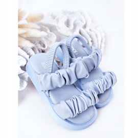 FR1 Kindersandalen mit gerippter blauer Süße ['blau'] 2
