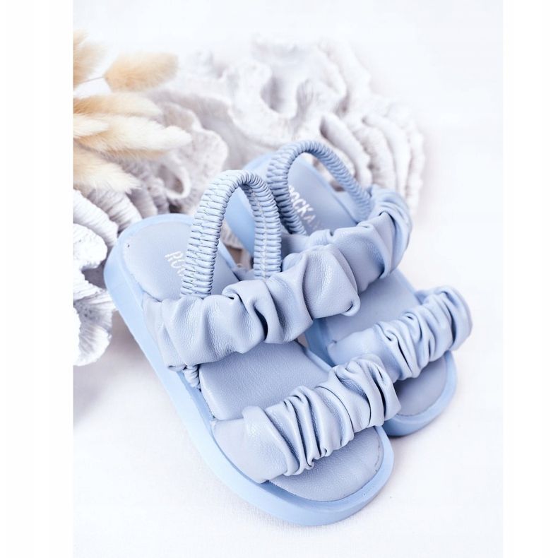 FR1 Kindersandalen mit gerippter blauer Süße ['blau'] 2