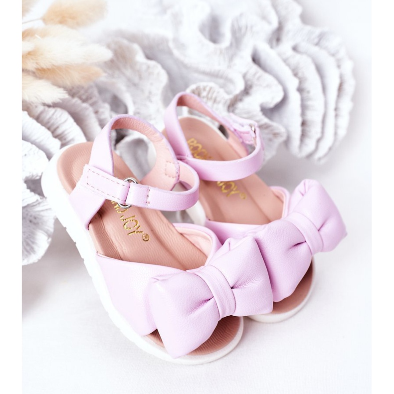 FR1 Kindersandalen mit Schleife Violett Abbie 2